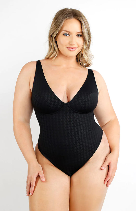 SkySlim® Klassischer Schwalbenschwanz-Tanga-Bodysuit